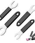 Heavy Duty 4 Piece Pneumatic Die Grinder Wrench Set Featuring Two 0.45 Inch And Two 0.7 Inch Open End Wrenches for M2 301 308 Air Grinders.