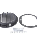 Aluminum 10 Bolt Diff Cover For 8.5 And 8.6 Inch Ring Gear Fits Chevy GMC 1500 Sierra Silverado Camaro Beefed Up Rear End Upgrade Cast Differential Cover OE Replacement displayed with gasket and bolts