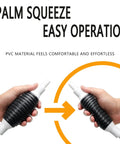 Palm squeeze operation of Siphon Hand Pump for Quick Fuel Transfer, Gas Diesel Water Oil Siphon With 78 Inch Hose.