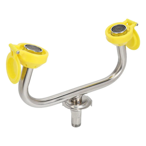 Emergency Eye Wash Station Eyewash Unit With Faucet Mount And Wall Mount Aerated Spray Nozzle for Lab Factory Industrial Sites