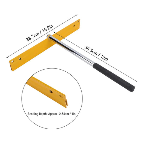 Heavy Duty Workhorse 18 Inch Metal Bending Tool For 24 Gauge Sheet Metal HVAC Ducts And Standing Seam Roofing Jobs With Comfortable Anti Slip Handles