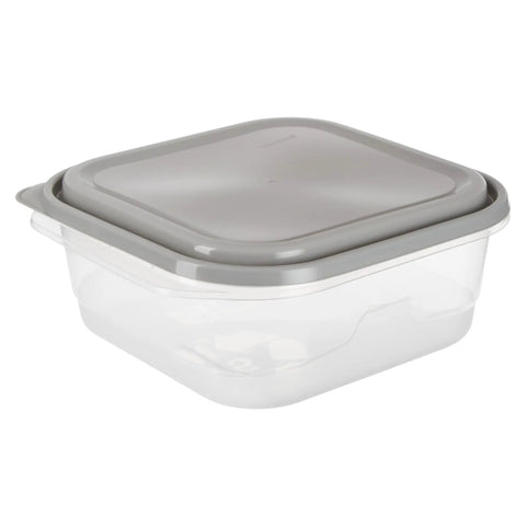 Extra Large Square Food Storage Container Set 11.7 Cup Capacity BPA Free 2 Pack Airtight Lids Great For Leftovers