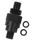 Heavy Duty Hydraulic Quick Connect Coupler Set M14x15mm Male Pipe Fitting Leak Proof Steel Ball Locking Temp Range Minus Twenty To One Twenty C Durable Industrial Use No Sweat Over Broken Repairs Ever Again Badass Gear For Rigging Pros Hate Failure, black steel coupler with seals