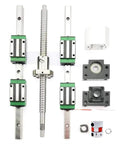 Upgrade Your Rig With This Hardcore Linear Actuator Setup Featuring Hgr20 Square Rail Guide Blocks And SFU1610 Ball Screw Drives with components assembled.