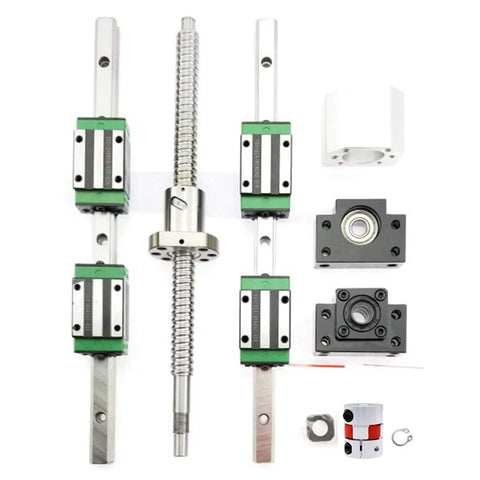 Upgrade Your Rig With This Hardcore Linear Actuator Setup Featuring Hgr20 Square Rail Guide Blocks And SFU1610 Ball Screw Drives with components assembled.