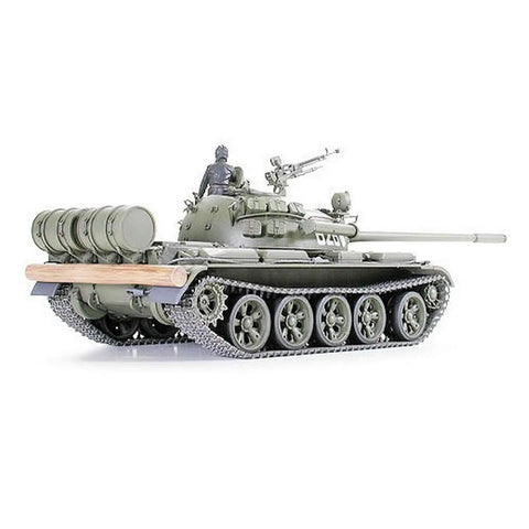One Thirty Five Scale Soviet Tank T-55A Plastic Model Kit With Crazy Detailed Assembly Choose Between T-55 And T-55A Variants Optional DShK Anti Aircraft Machine Gun showing rear angle.