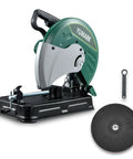 Powerful 2400W 3800RPM Chop Saw With 14 Inch Blade 45 Degree Adjustable Metal Cutting Angles For Rebar Angle Iron Hollow Pipe Heavy Duty Steel Cutting Tool