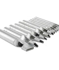 Leather Craft Oval Hole Punch Set For Belt And Watch Band Making Hardened Carbon Steel Oblong Punches 12 Piece