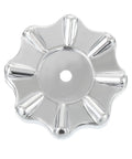 Round Wheel Faucet Handle Set, 2 Pack Replacement Handwheel Knobs For Valves And Refrigerant Gauges, square mount, silver tone