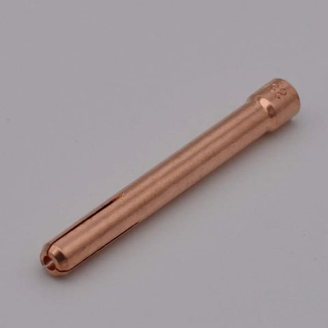 Copper collet from TIG Welding Torch Consumables Kit With 10N24 And 10N32 Three Thirty Second Inch Collets, For Torch 17 18 26