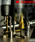Heavy Hitter Hss Twist Drill Bit With Sturdy Three Quarter Inch Weldon Shank and One Inch Depth on magnetic drill press.