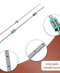Complete HGR20 Linear Rail And SFU1605 Ballscrew Kit showing 1200mm system with block carriages and linear guide details