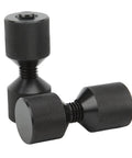 Two Hole Pipe Flange Alignment Pins in anodized black aluminum for automotive, marine, and machinery, showing precise threading.