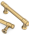 Champagne Bronze Cabinet Pulls 3 Inch 76mm Set Of 10 Kitchen Cabinet Handles For Cupboards And Drawers Champagne Gold Hardware Durable Metal Upgrade Kit