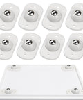 Self Adhesive Caster Wheels For Appliances 360 Degree Swivel Sliders, 8 Pack, install on small appliance base, white and durable