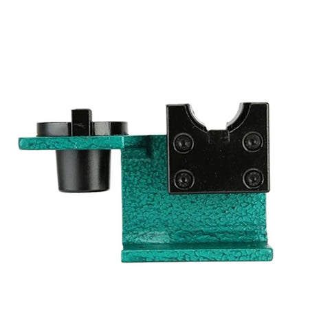 Rock Solid CNC Milling BT40 Tool Holder Base Built Different With Durable Stainless Steel Body No Sweat Mount Heavy Duty Shock Absorbing Clamp Vise For Machinists, showing compact design and robust clamp.