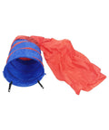 Dog Agility Tunnel With Chute Training Gear 24 Inch Diameter 32 Inch Tunnel And 152 Inch Chute shown open on white background