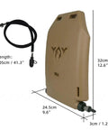 1.75L Hydration Panel For Vests With Leakproof Reservoir, 105cm Detachable Tube And Silicone Bite Valve, Waterproof Khaki