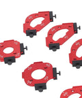 Heavy Duty Router Jig Set With Aluminum Woodworking Templates And R10 To R60 Radius Guides for precision cutting radius guides