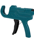 One Hand Operated Ratchet PVC Pipe Cutter for plastic pipes PEX PPR hoses, non-slip ergonomic grip, side view