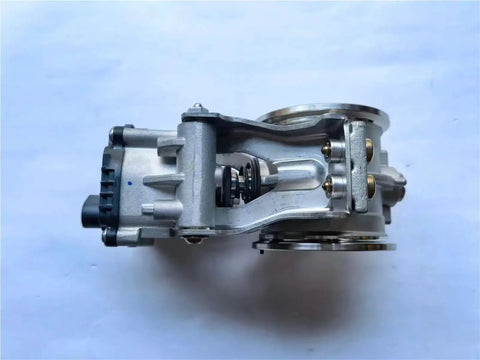Side view of heavy duty truck engine aftertreatment spare parts and accessories exhaust throttle valve for diesel