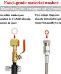Food-grade washers and rings for 60 Inch High Pressure Stainless Steel CO2 Hose Kit with Quick Connect and Flow Control Ball Valve