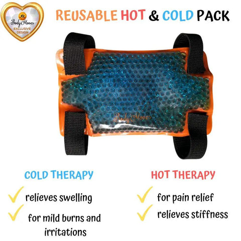 Reusable hot and cold pack for Kids Ankle Brace With Adjustable Support And Hot Cold Ice Pack For Sprain Recovery, Injury Prevention.
