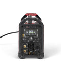 Front view of Square Wave 205 TIG Welder K5613 1 Portable TIG and Stick Welder for hobbyists with display and controls visible.