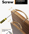 Champagne Bronze Cabinet Pulls 7.56 Inch Arch Twisted Brass Handles 5 Pack shown on wooden board with screws
