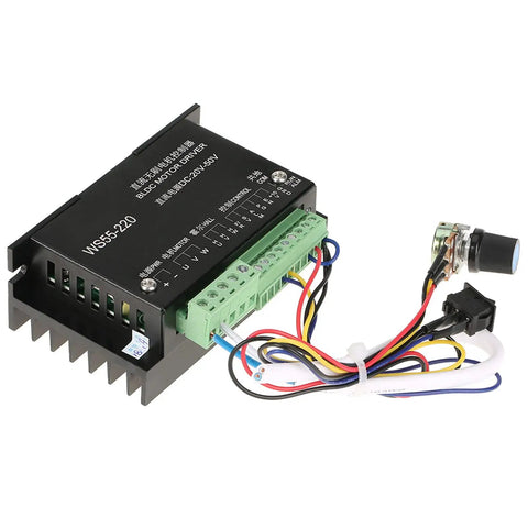 High Performance Three Phase BLDC Spindle Driver For CNC Machines 48 Volt 500 Watt DC Motor Controller with wired connections