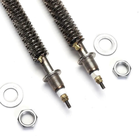 Real Solid Heavy Duty U Tube Fin Heater Element Stainless Steel Air Heating Coil for Oven Drying and Shop Warmth 220V components with hardware