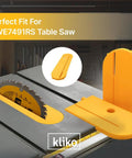 Zero Clearance Table Saw Insert For DeWalt DWE7491RS With Tight Fit And Precision Cut For Cleaner Cuts Less Tear Out Grippy Mount
