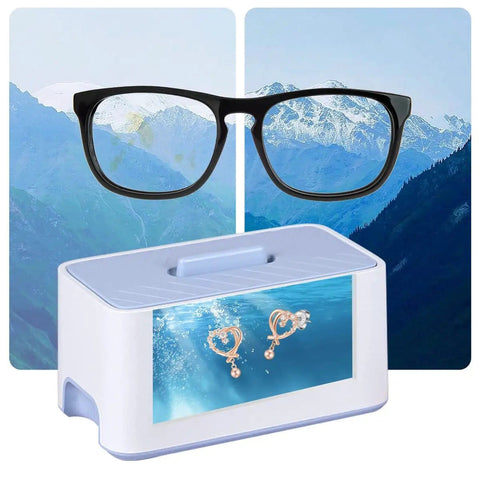 Ultrasonic Jewelry Cleaner 1000mL Deep Clean, 45kHz Sonic Cleaner With Glasses and Earrings for Boss Level Clean
