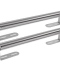 Two Pack 16 Inch Conveyor Roller With Four Brackets 1.5 Inch Stainless Steel Roller Galvanized Axle And Brackets Rock Solid Heavy Duty