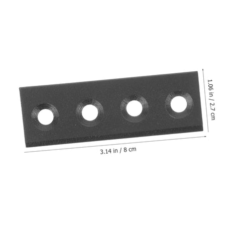 Super Heavy Duty Sliding Barn Door Hardware Track Connector Adapter for Quick Repair and No Fuss Install in black steel