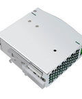 Dual Output 24V DC Power Supply 120W 100-240VAC Input 24V 5A Switch Mode Converter Din Rail Mount Blue Finish Solid Pick For Control Panels And Industrial Projects 10 Pack, silver metal housing