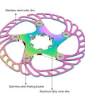 Premium Mountain Bike Disc Brake Pads 180mm Five Nail Tech stainless steel outer disc with aluminum alloy inner for hydraulic brakes.