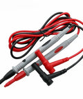 Pro Grade Digital Multimeter Test Probes Kit with Thin Tip Needle Probes 1000V 20A Rated Universal Cable in red and black