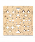 Wooden Drone Kit parts sheet for beginners with protective frame and one key takeoff DIY RC quadcopter assembly
