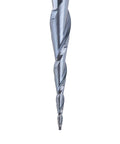 SpeTool tapered ball-nose router bit, 1.0 mm tip diameter, 0.5 mm radius, 4.82 deg, silver metal for CNC milling