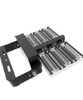 Built Tough Led Outdoor Floodlight Workhorse For Job Site Construction And Yard Work Lighting 1500W housing with cooling fins.