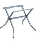 Heavy Duty Table Saw Stand With 350 Pound Load Capacity, sturdy steel frame with adjustable width for universal fit.