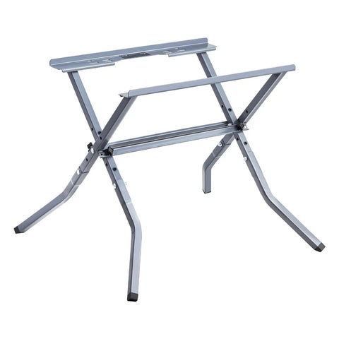 Heavy Duty Table Saw Stand With 350 Pound Load Capacity, sturdy steel frame with adjustable width for universal fit.