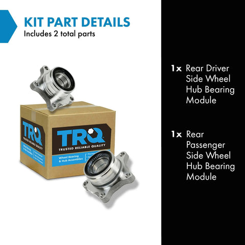 Kit with Rear Wheel Hub Bearing Module Pair For Toyota Tundra Driver Side And Passenger Side 2 Piece Set Direct Fit
