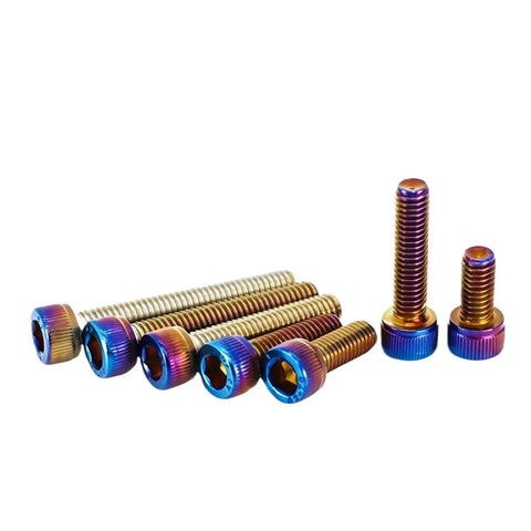 Burning Blue Stainless DIN912 Hex Socket Cap Head Screws Kit M3 To M10 SUS304 55mm variety in dope finish