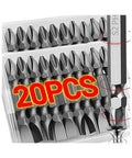 Pro Grade Double Head Magnetic Screwdriver Bits In S2 Steel PH2 And Slotted Heads Handy Alloy Magnet Bits 20 Pack