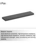 Graphite Block Ingot Rectangle Graphite Electrode Plate Board 100x20x5mm For Melting Casting Electrolysis Electroplating Pack Of 5.