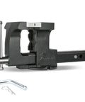 Heavy Duty 6 Inch Hitch Vise with 150mm jaw width, metal construction, designed for securing pipes in garages or workshops.