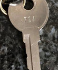Toolbox Replacement Key for 717 Lock, Custom Cut Brass Key Compatible With CompX Chicago, Ideal for Your Toolbox, 717 Series Lock Access, Verify Code and Manufacturer, 724 stamped brass key