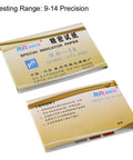 pH Test Strips 9 To 14 For Water, Food, Pool, And Aquarium 80in1 Pro Grade Lab Indicator Paper Kit packaging.